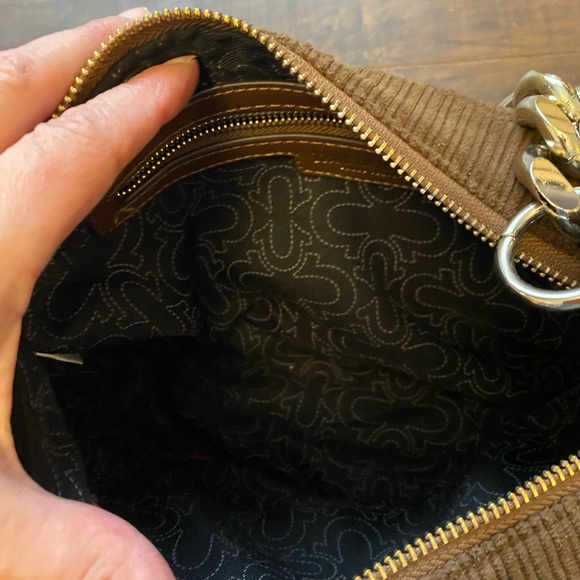 Y2K True Religion  brown Corduroy Chain purse - Picture 9 of 12